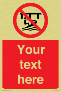 Custom Do not use watercraft in the vicinity of piers